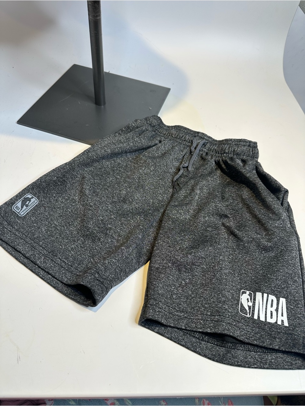 NBA Boys Dark Gray Heather Athletic Shorts